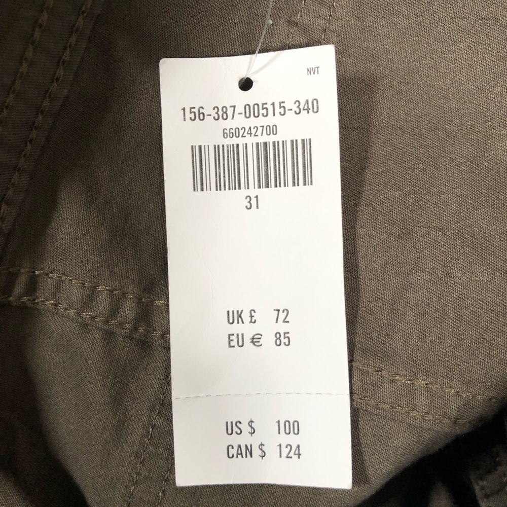 Abercrombie & Fitch Womens Zippered Pockets Cargo Pants Size 31/12 - Picture 8 of 9
